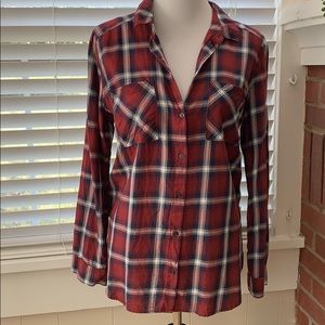 H&M plaid button down